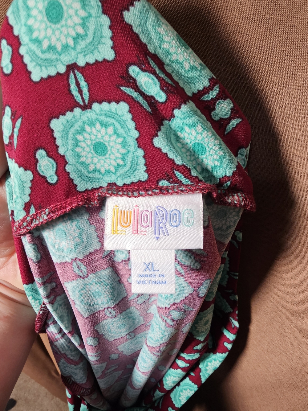 LuLaRoe XL Burgundy Maxi Skirt